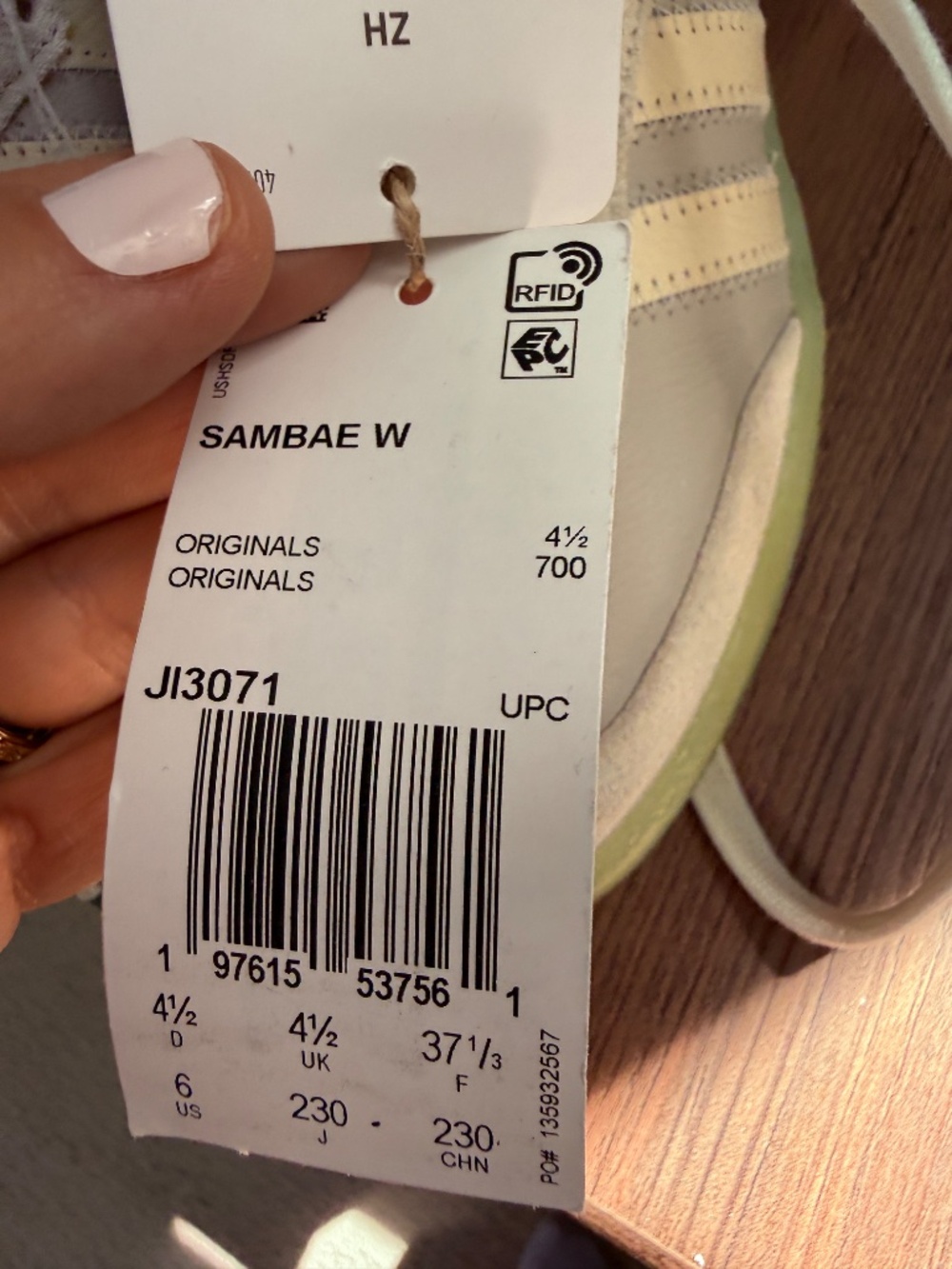 NWT Adidas Sambae W Platform Sneakers Gray Green Silver Women’s US 6 / eu37/23cm - Picture 4 of 8